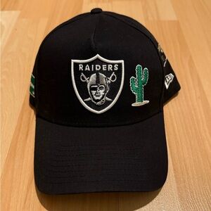 New Era Black Raiders A-frame SnapBack with Patchwork